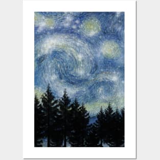 Starry Night Posters and Art